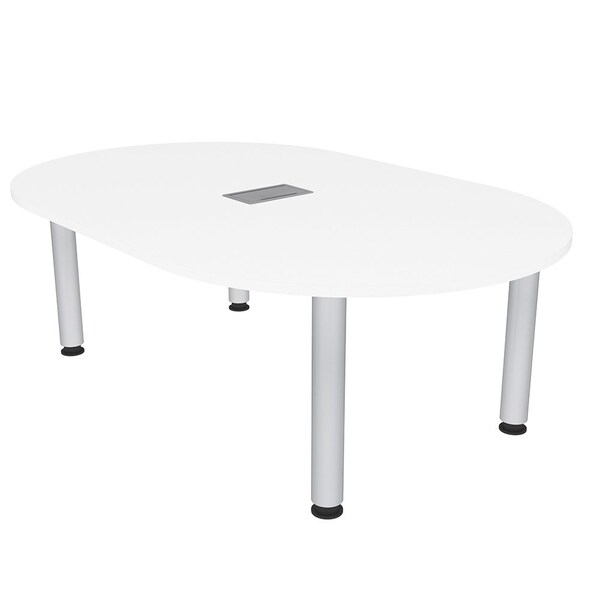 45.25 in W, 71.5 in L, 29 in H, Engineered Wood Top, White